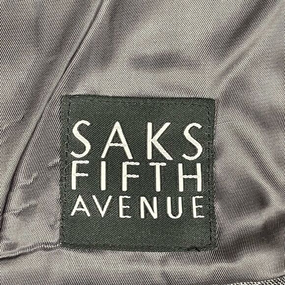 Sakes Fifth Ave Black Label Ermenegildo Zegna Gray Suit Set - Mens 38 Blazer - Picture 5 of 15